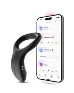 black app controlled cock ring