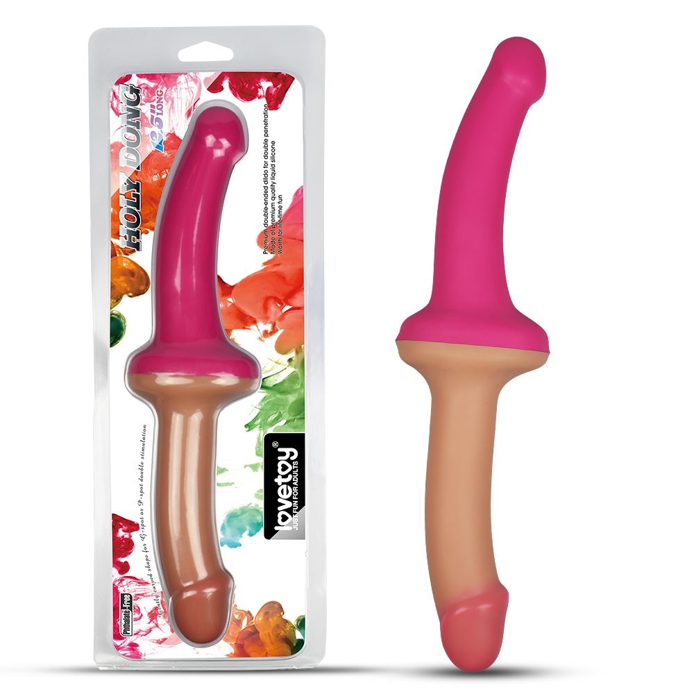 LOVETOY 12 DOUBLE DILDO FLESH PINK Pinkbunny