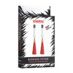 LOVETOY GLAMOR TASSEL NIPPLE CLAMP RED