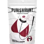 PUNISMENT CRYSTAL COLLAR & 37″ LEASH