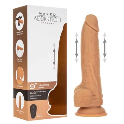 NAKED ADDICTION 9 THRUSTING DONG WITH REMOTE
