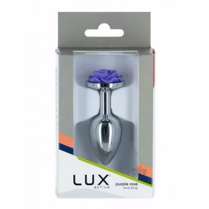 LUX ACTIVE ROSE 3" METAL BUTT PLUG S