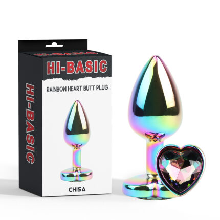 CHISA RAINBOW HEART BUTT PLUG