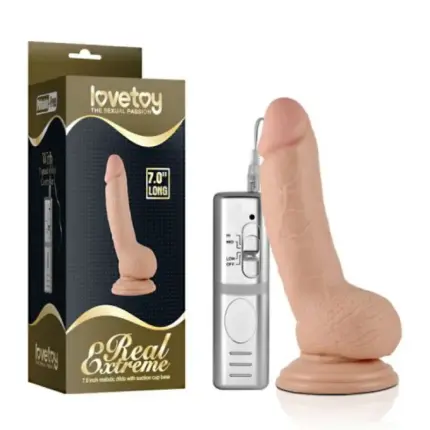 LOVETOY 7.5'' REAL EXTREME VIBRATING DILDO