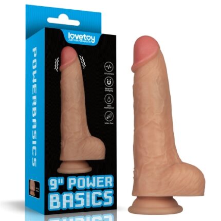 LOVETOY 9" VIBRATING POWER BASICS COCK
