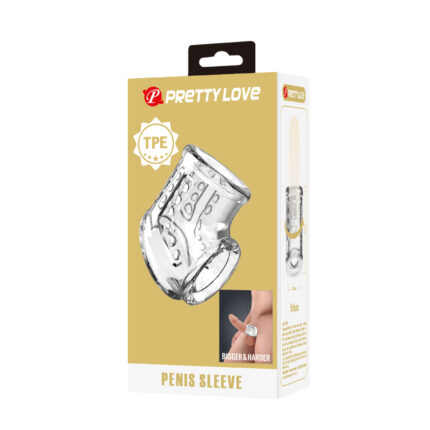 PRETTY LOVE PENIS SLEEVE  BIGGER & HARDER S