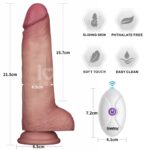 LOVETOY 8.5" VIBRATING SLIDING SKIN PRO II SILICONE DONG - Image 2