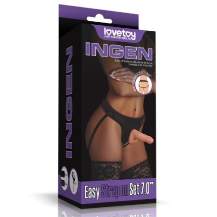 LOVETOY 7.0" EASY STRAP ON SET
