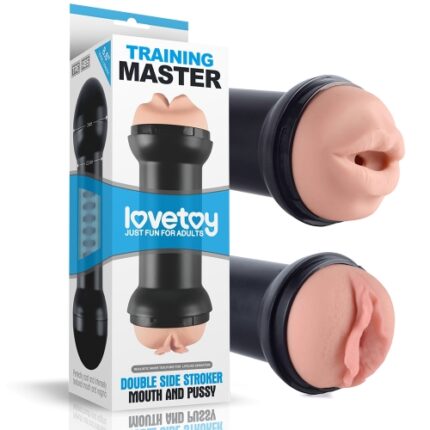 LOVETOY DOUBLE SIDED STROKER MOUTH & PUSSY