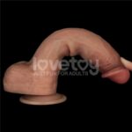 LOVETOY 9" SLIDING SKIN PRO DUAL LAYER SILICONE DONG - Image 4
