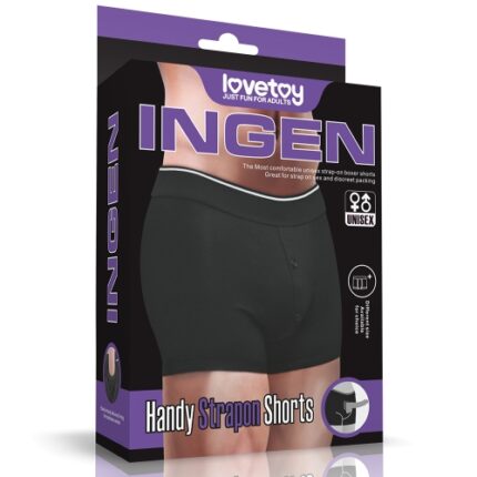 LOVETOY STRAP ON BOXER SHORT XL/XXL