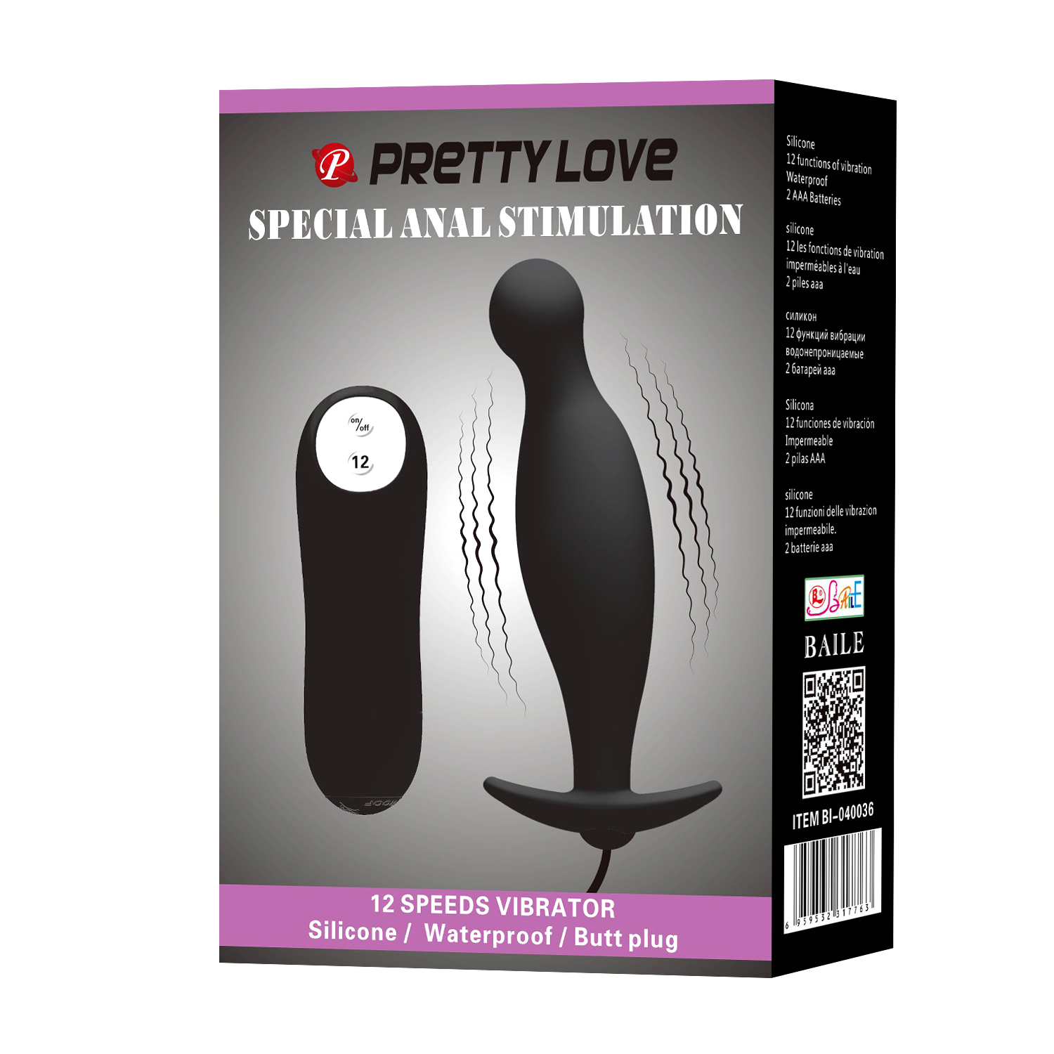 6 PRETTY LOVE ANAL STIMULATION DOUBLE PLUG VIBE - Image 1