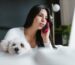 A Filipina on a phone call with her partner. Clear communication is the foundation for any successful long distance relationship Philippines.