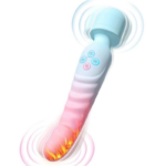 QUEENSTY DOUBLE-HEADED VIBRATOR PINK AND BLUE - Image 4