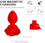 QUEENSTY VIBRATING ANAL PLUG RED - Image 4