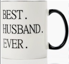 QUEENSTY CERAMIC COFFEE MUG BEST HUSBAND EVER