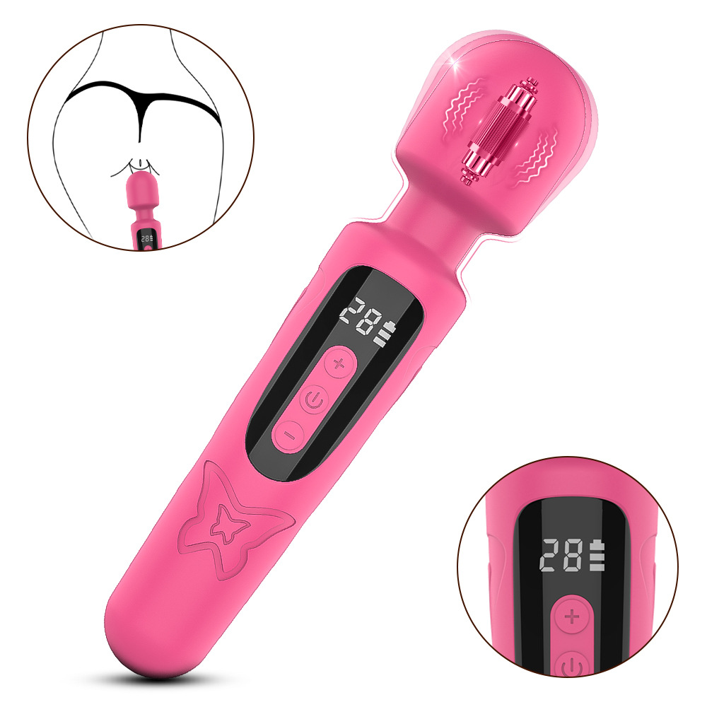 QUEENSTY BUTTERFLY LCD AV WAND ROSE RED