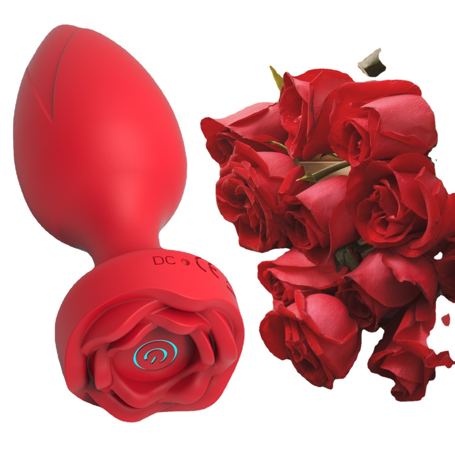 QUEENSTY VIBRATING ANAL PLUG RED