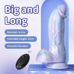 QUEENSTY  REMOTE-CONTROLLED VIBRATING LARGE PENIS - Image 2