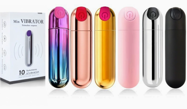 QUEENSTY MINI USB RECHARGEABLE BULLET VIBRATOR MIX COLOR