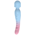 QUEENSTY DOUBLE-HEADED VIBRATOR PINK AND BLUE