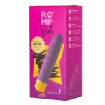 ROMP BEAT RECHARGEABLE SILICONE RIBBED CLASSIC VIBRATOR - Image 2
