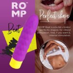 ROMP BEAT RECHARGEABLE SILICONE RIBBED CLASSIC VIBRATOR - Image 3