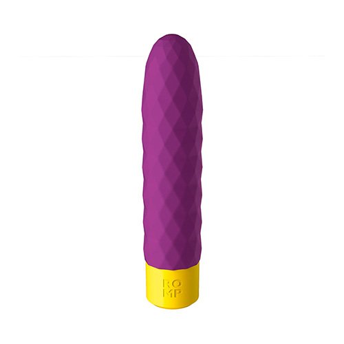 ROMP BEAT RECHARGEABLE SILICONE RIBBED CLASSIC VIBRATOR